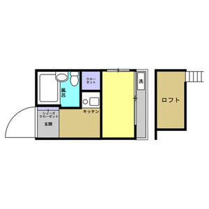 1K 間取り図