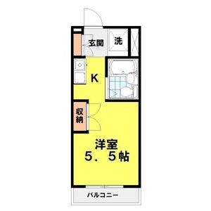 ワンルーム 間取り図