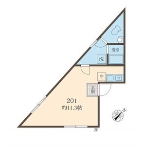 ワンルーム 間取り図