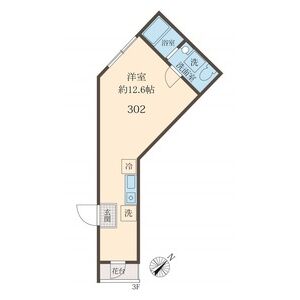 ワンルーム 間取り図
