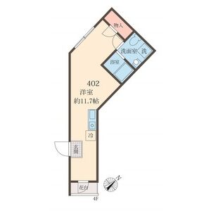 ワンルーム 間取り図