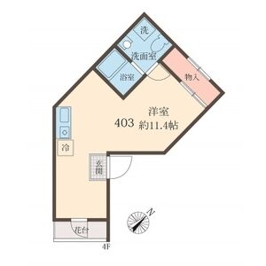 ワンルーム 間取り図