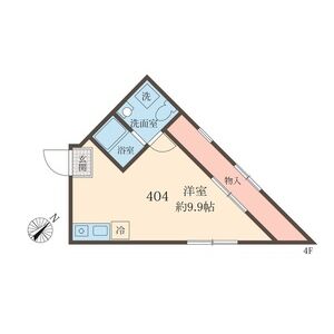 ワンルーム 間取り図