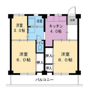 3DK 間取り図