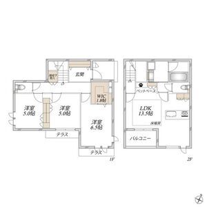 3LDK 間取り図
