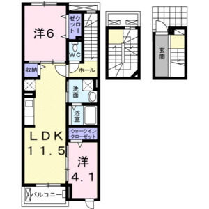 2LDK 間取り図