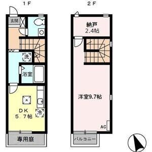 1DK 間取り図