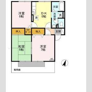 3DK 間取り図