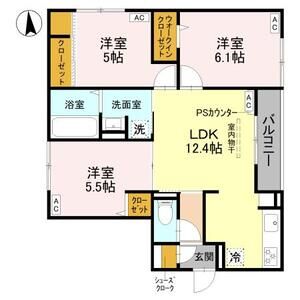 3LDK 間取り図