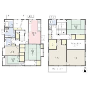 6LDK 間取り図