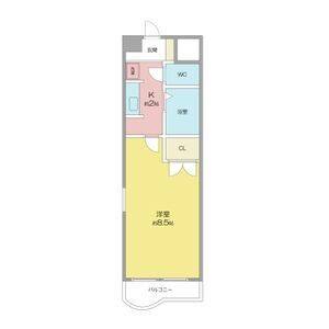 1K 間取り図