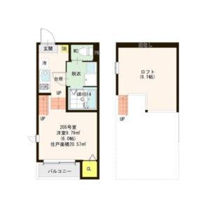 ワンルーム 間取り図