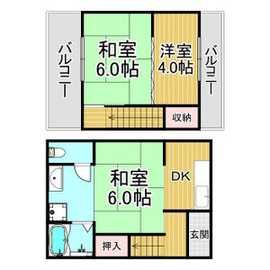 3DK 間取り図