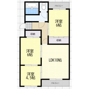 3LDK 間取り図
