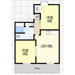 2LDK 間取り図