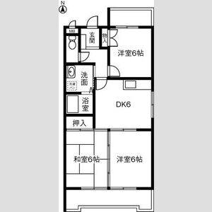 3DK 間取り図