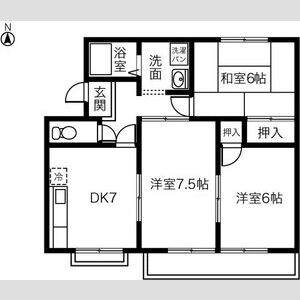 3DK 間取り図