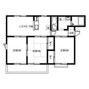3LDK 間取り図