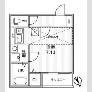 ワンルーム 間取り図