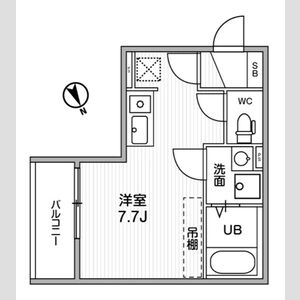 ワンルーム 間取り図