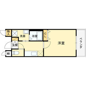 1K 間取り図