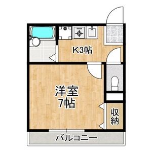 1K 間取り図