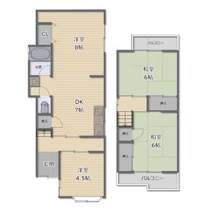 4DK 間取り図