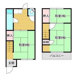3DK 間取り図