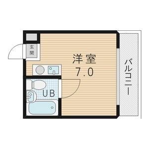ワンルーム 間取り図