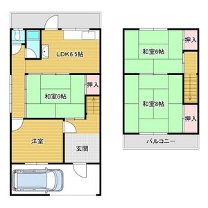 4LDK 間取り図