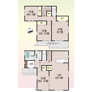 4LDK 間取り図