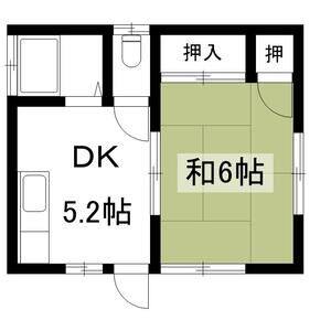 1DK 間取り図