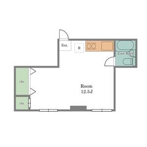 ワンルーム 間取り図