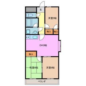 3DK 間取り図