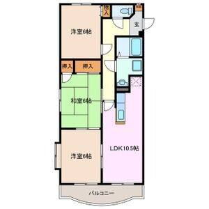 3LDK 間取り図