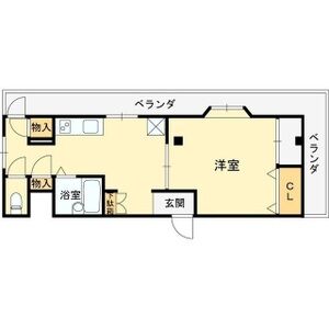 1DK 間取り図
