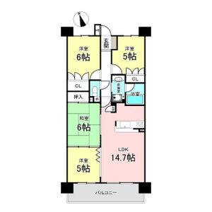4LDK 間取り図