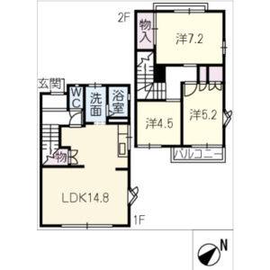 3LDK 間取り図