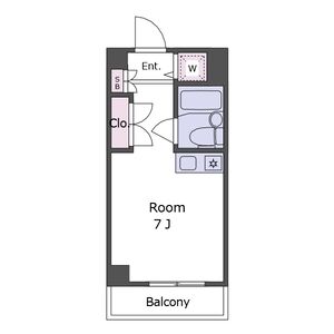 ワンルーム 間取り図