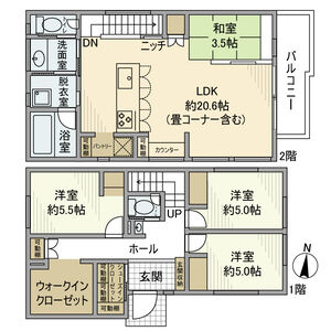 3LDK 間取り図