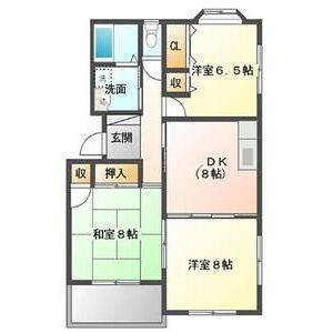 3DK 間取り図