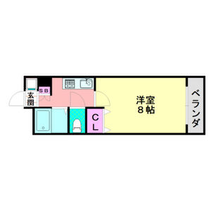1K 間取り図