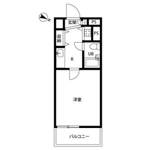 1K 間取り図