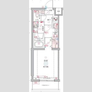 1K 間取り図