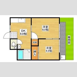 2DK 間取り図