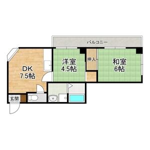 2DK 間取り図
