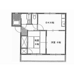 2DK 間取り図
