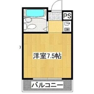 ワンルーム 間取り図