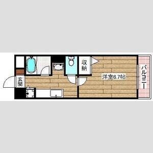 1K 間取り図