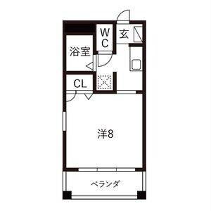 1K 間取り図